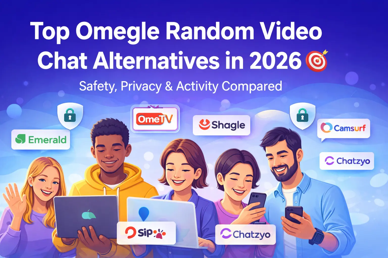 Comparison of top Omegle random video chat alternatives in 2026
